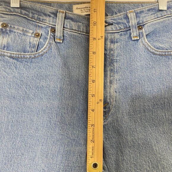 Abercrombie Fitch Jeans Women 25/0 Blue The 90s Straight Ultra High Rise - Picture 6 of 12